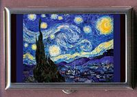 Starry Night by Vincent Van Gogh Post Impressionist Art Decorative Pill Box