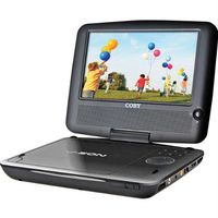Coby TFDVD7309 7-Inch Portable DVD/CD/MP3 Player with Swivel Screen (Black)