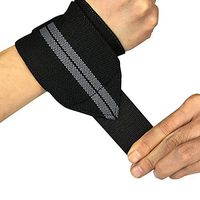 JMsDream Weightlifting Wrist Wraps Wrist Straps Support Braces Belt Protector for Powerlifting Bodybuilding Strength Training One Size fits All Men& Women (Gray)