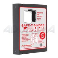 Adorama Plastic Storage Binder Box with 3 'O'-Rings, 9x11, Portrait Format, Color: Black (12 Binders)