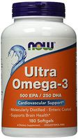 Now Foods Ultra Omega 3, Fish Oil Soft-gels, ValueItems Pack of 180Count Pack of 3 (540 Capsules Total)