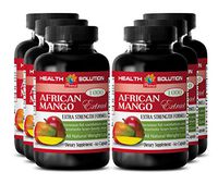 Pure African Mango Diet Support - African Mango 4:1 Extract 1000 mg - Fat Burner Pills (6 Bottles 360 Capsules)