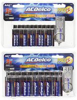 ACDelco AA and AAA Batteries, Alkaline Battery, 20 Count Each Pack