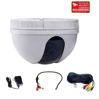 VideoSecu Dome Security Camera Color CCD Wide Angle 420TVL Home DVR CCTV Surveillance with Power Supply, Extension Cable, Bonus Warning Decal BYD