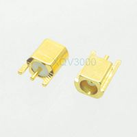 Gimax 1pce Connector MCX female jack pin solder PCB edge surface mount straight COAXIAL