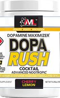 Advanced Molecular Labs - Dopa Rush Powder, Dopamine Maximizer, Increase Alertness, Focus, Energy & Clarity, Cherry Lemon, 5.29 oz (30 Servings)