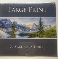 Large Print 2015 Scenic Calendar
