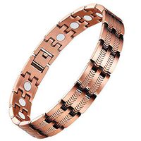Feraco Solid Copper Bracelets for Men