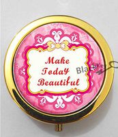 BlackKey Make Today Beautiful 3-Compartment Decorative Pocket Gift Box Case Organizer for Pill, Color 2 -1232