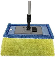Microfiber Pocket Mop Kit: 1) Blue 18" Pocket Mop, 1) Yellow 18" Pocket Mop, 1) 72" Aluminum Extension Handle & 1) 16" Pocket Mop Frame