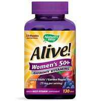 Nature's Way Alive! Women’s 50+ Gummy Multivitamin, Full B Vitamin Complex, 130 Gummies