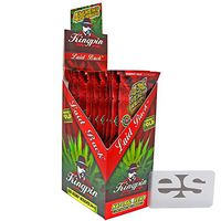 KingPin Pure Hemp"Laid Back" Flavored Wraps (Box of 25 Packs, 4 Wraps Per Pack) with ES Scoop Card