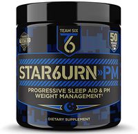 T6 STAR6URN-PM – Fat Burner and Sleep Aid for Muscle-Preserving Weight Loss and Stress Relief, Green Coffee Bean and Garcinia Cambogia Extract, 50 veggie caps