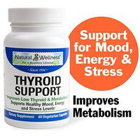 Natural Wellness Thyroid Support - 60 Capsules, 1 Month Supply