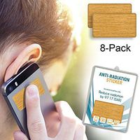 8 Pack - Anti EMF Radiation Protection Shield Stickers for Cell Phone, Laptops, Mobile Devices - Eliminates Radiative Wave and Prolongs Lifespan of Cellphone Battery