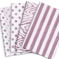PRESKBOO 48 Sheets Metallic Rose Gold Tissue Paper, Tissue Gift Wrap Paper Bulk,Glitter Wrapping Accessory 28 Inch by 20 Inch