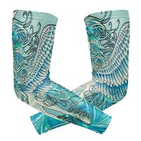 LEVEIS Oladara Art Water Pegasus Unicorn Arm Sleeves UV Protection for Men Women Sunblock Protective Gloves Running Golf Cycling Driving Long Arm Cover 1 Pair