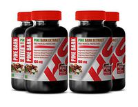 Brain Booster and Vitamin - Pine BARK Extract 100 MG - Natural Appetite SUPPRESSANT - Eye Support Supplements - 3 Bottles 180 Softgels