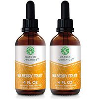 Garden Organics - Bilberry Fruit Alcohol-Free Extract, Organic Bilberry (Vaccinium Myrtillus) Dried Fruit (2x4 Fl Oz)