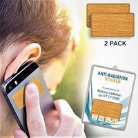 2 Pack - Anti EMF Radiation Protection Shield Stickers for Cell Phone, Laptops, Mobile Devices - Eliminates Radiative Wave and Prolongs Lifespan of Cellphone Battery