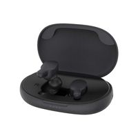REMAX TWS-3 Wireless Bluetooth Stereo Noise Reduction Sport Earphone with Charging Case (Black)