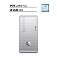 2019 HP Newest Pavilion Desktop (8th Gen Inter 6-Core i5-8400 up to 4.0GHz, 8GB DDR4 RAM, 256GB SSD, Intel UHD Graphics 630, WiFi, Bluetooth, HDMI, Windows 10, Silver) (Renewed)