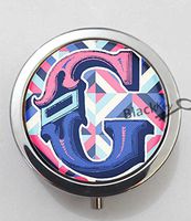 BlackKey Letter G 3-Compartment Decorative Pocket Gift Box Case Organizer for Pill, Color 1 -1363