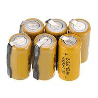 WINDMAX Yellow 6PCS 1.2V 2/3AA 600Mah Ni-CD Rechargable Batteries