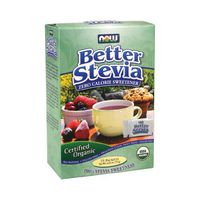 Now  Better Stevia Organic Sweetener, 75ct, 6 Pack