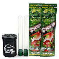 Juicy Hemp Wraps Mango Flavor with KC Stash Jar (8 Packs)