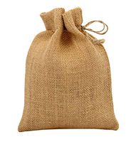 Cotton Craft – 24 Piece Pack - Jute Burlap Party Gift Bags – Reusable - Natural - 6x8 inches - Versatile - Sturdy - Rustic - Durable
