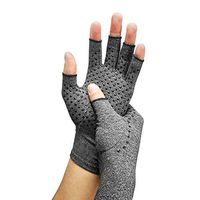 CFR Compression Arthritis Gloves Hand Gloves for Carpal Tunnel Rheumatoid Osteoarthritis Joint Pain Relief - Open Finger Non-Slip One Pair,L UPS Post