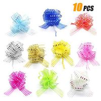 Gift Bows, Package Bows Romantic Decoration Ribbon Flower Assorted Colors 10 Pcs by Lechay