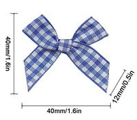 16 Color Pre-Tied Blue+White Satin Gift Bows (Pack of 50)