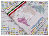 eVincE Elegant Thick Matte World Map Gift Wrapping Papers | Thoughtful Wrapping for Kids Birthday | Beautiful Globe with Bows for All Occasions | Set of 100 Sheets (50 x 70 cms)(White, Multi)