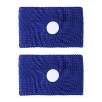 Haluoo Anti Nausea Wristband, Travel Motion Sickness Relief Wristband Acupressure Anti-Nausea Relief Wristband for Sea Car Flying Trip Pregnant Morning Sickness (Blue)