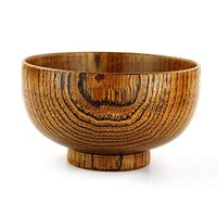 AXZHYX Bowl Large Wooden Bowl Adult Wooden Bowl Children's Wooden Bowl Wooden Bowl Japanese Style Wooden Bowl General Wooden Bowl Bowl Hotel Tableware Home Noodles Boiled Fish Soup Bowl