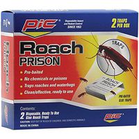 PIC Roach Prison Covered Insect Glue Traps (12 Pack of 2)