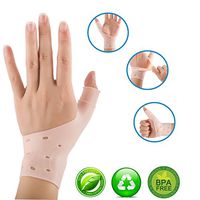 【Upgrade】4 Pieces Breathable Gel Wrist & Thumb Support Braces for Right & Left Hand | Proven to Relieve Wrist & Thumb Pain Including Arthritis, Rheumatism (4)