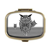 Guojew Chevron Custom Fashion Square Pill Box Tablet Holder Pocket Purse Organizer Case Decoration Box