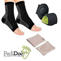 Plantar Fasciitis Foot Sleeve – Heel, Arch and Ankle Compression Socks – Arch Support Sleeves Insoles - Foot Protectors and Leg Supports Comprehensive Kit to Heal Sore Feet – Includes 6 Pieces