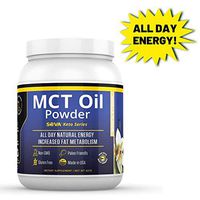 SOVA Keto Series MCT Oil Powder All Day Natural Energy and Increased Metabolism, Paleo and Ketogenic Friendly, Dissolves Easily in Coffee, Shakes, and Smoothies, 60 Servings, Vanilla