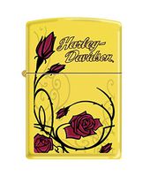 Zippo Harley-Davidson Roses Lemon Pocket Lighter