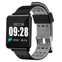 GoodKE Unisex Waterproof Digital Display Buckle Closure Smart Bracelet Health Wristband Smart Watches