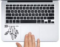 Arrow with Feathers Tribal Printed Trackpad Clear Vinyl Decal Sticker Compatible with Apple MacBook Pro Air 11" 12" 13" 15" All Years Laptop Trackpad Keyboard (New 13" MacBook Pro)