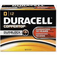 DUR01301 - Duracell CopperTop D Batteries