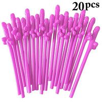 FunPa 40Pcs Drinking Straws Creative Novelty Party Favor Straws for Bachelorette Party
