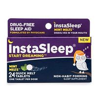InstaSleep Mint Melts | Drug-Free Sleep Aid | Fast Dissolve-in-Mouth Tablets | Non-Habit Forming