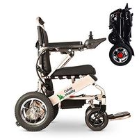 Culver Mobility Electric Power Wheelchair Scooter Fold & Travel Lightweight Folding Safe Electric Wheelchair Motorized FDA Approved Aviation 17.5 INC SEAT Width-Free Wheelchair RAMP Gift (Bronze)
