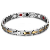 MFWallMirror Magnetic Bracelet Stainless Steel Men and Women Magnet Relieve Joint Pain Carpal Tunnel Titanium Magnetotherapy